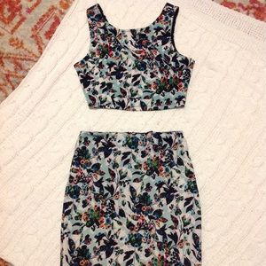 Two piece floral set